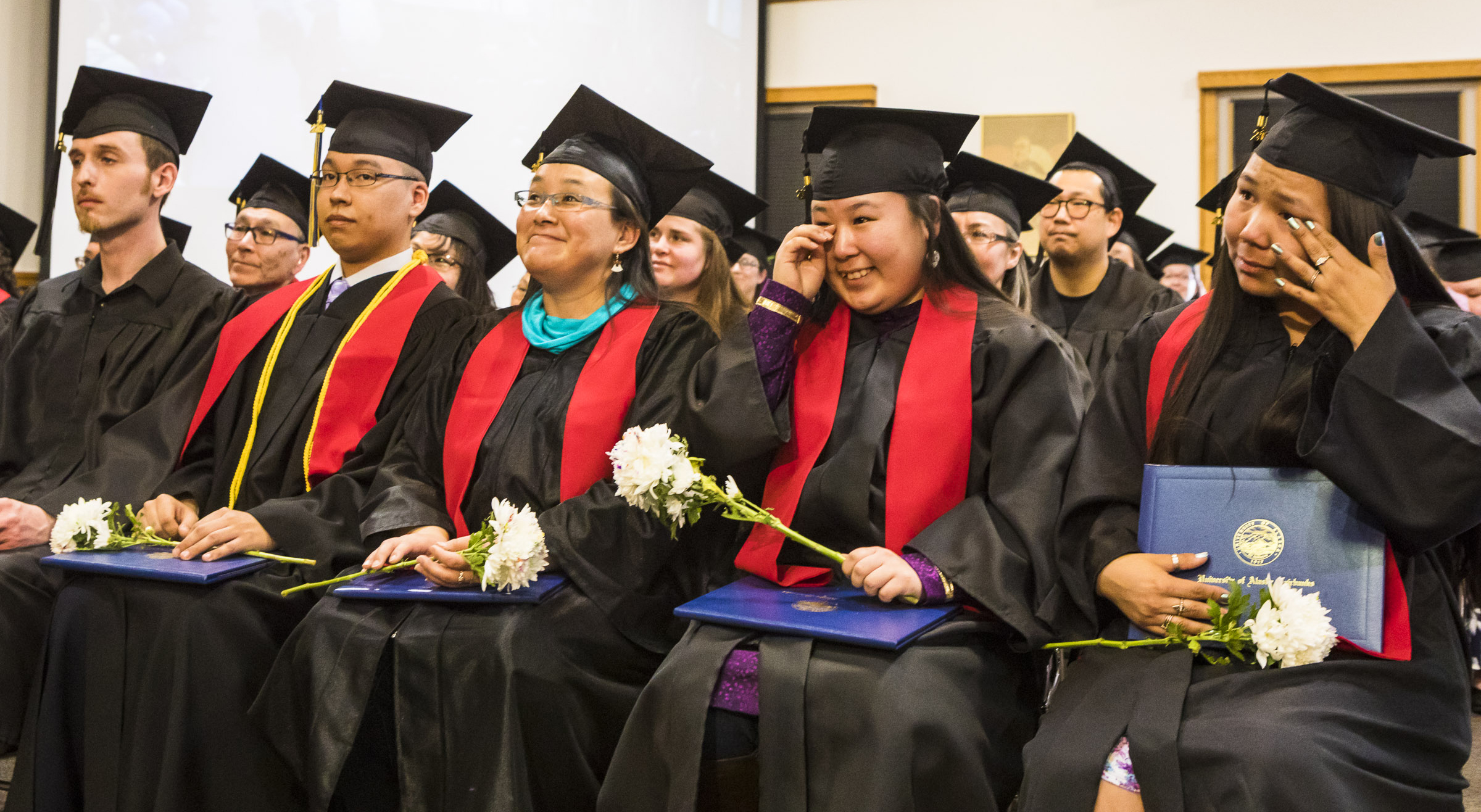 Graduation day on campus