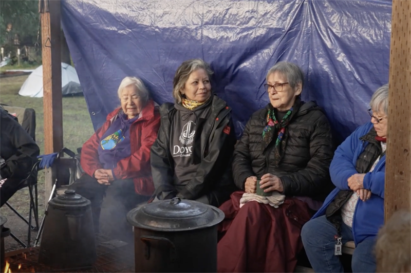Screenshot from Elders Mentoring Elders: Alaska Moose Camp