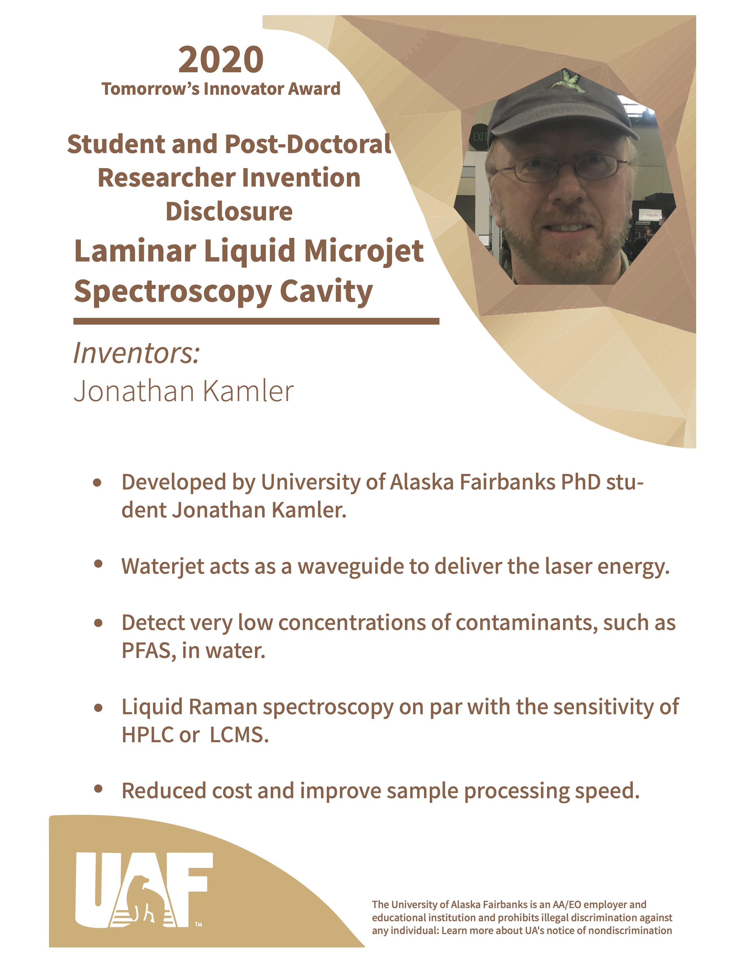 2019-2020 Tomorrows Innovator Award - Best Student and Post-doc